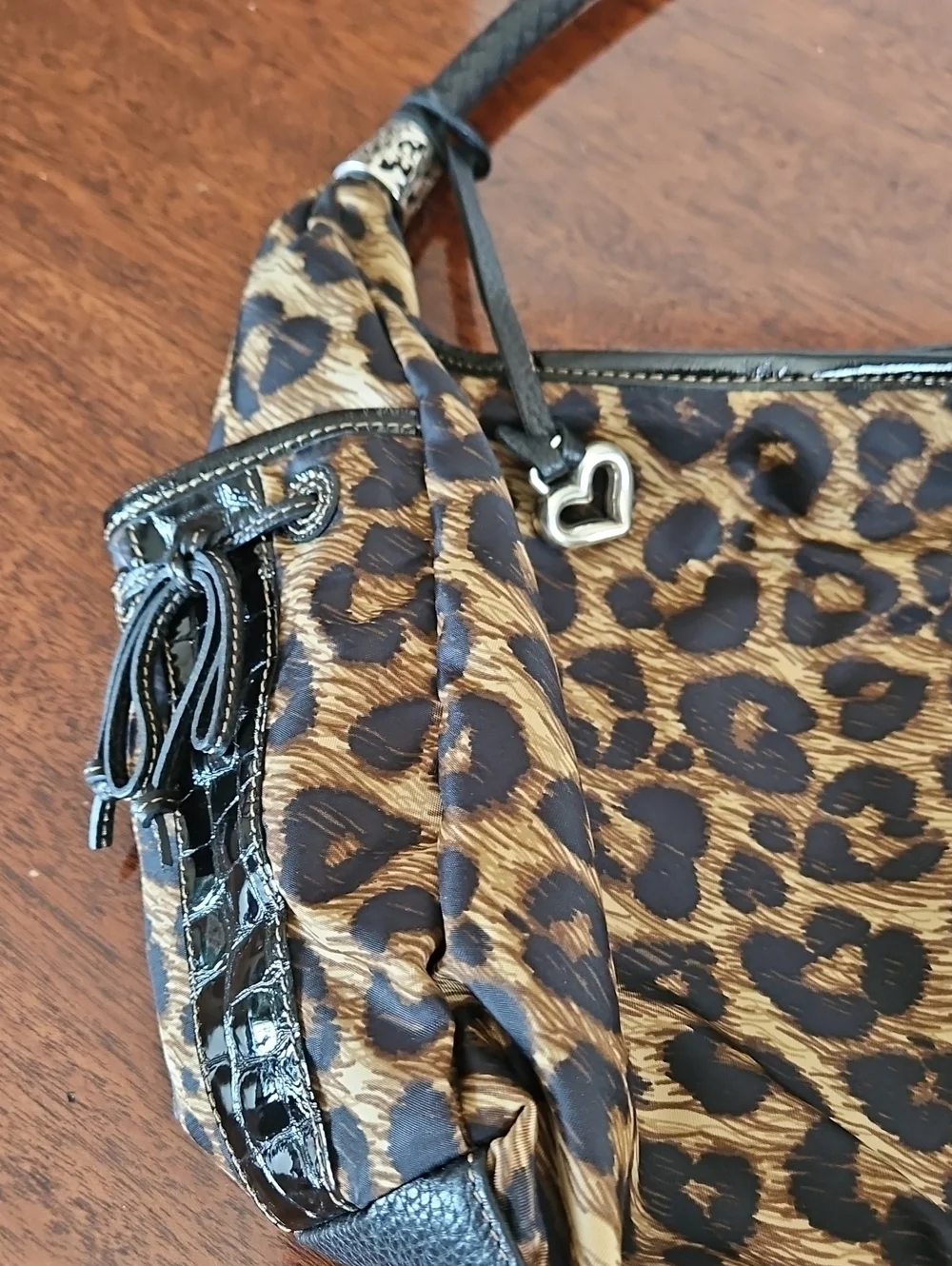 Brighton Leopard Print Hobo Bag
